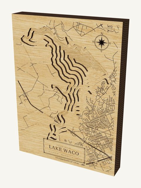 Lake Waco wood map