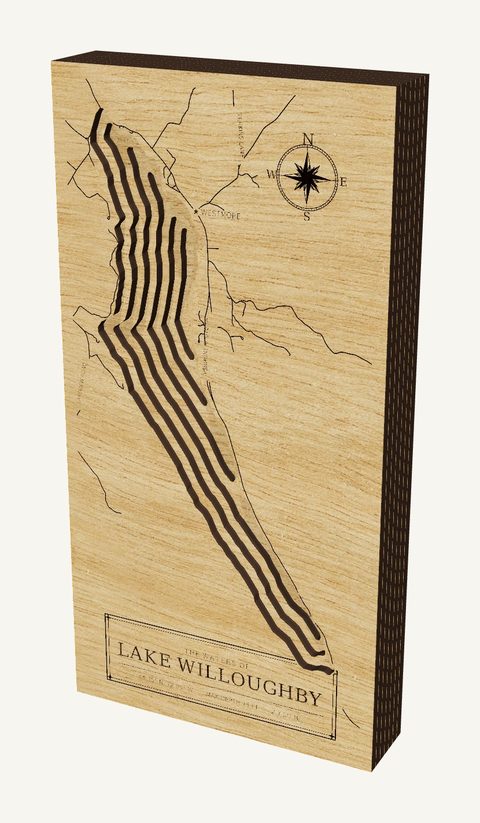 Lake Willoughby wood map