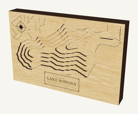 Lake Wingra wood map
