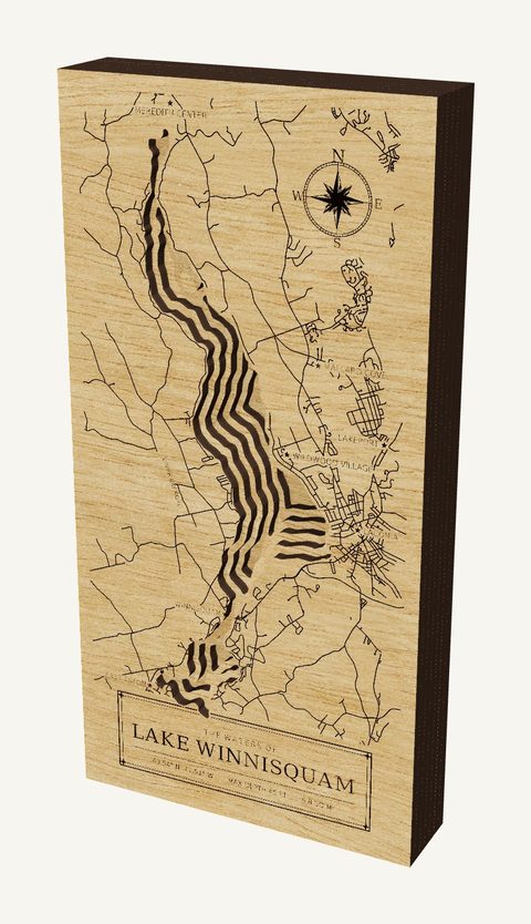 Lake Winnisquam wood map