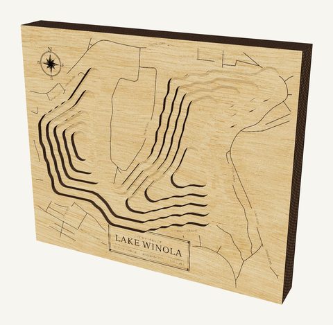 Lake Winola wood map