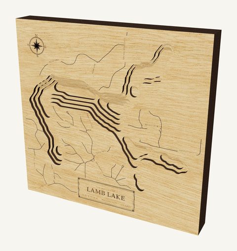 Lamb Lake wood map