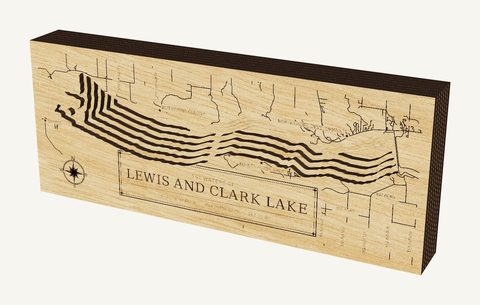 Lewis and Clark Lake wood map