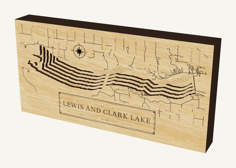 Lewis and Clark Lake wood map