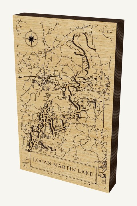 Logan Martin Lake wood map