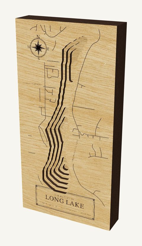 Long Lake wood map