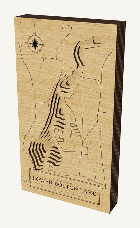 Lower Bolton Lake wood map