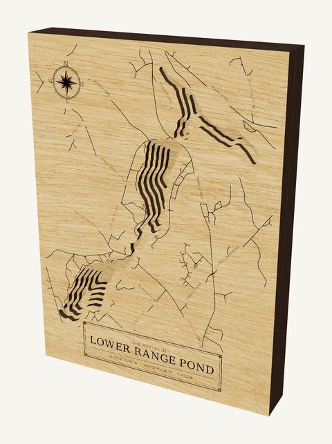Lower Range Pond wood map