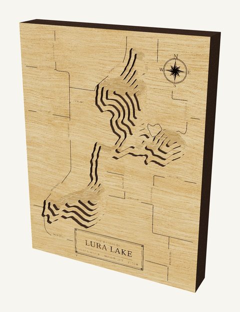 Lura Lake wood map