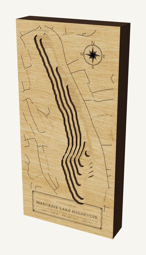 Margerie Lake Reservoir wood map