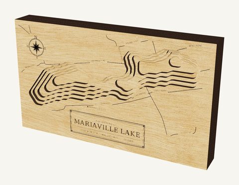 Mariaville Lake wood map