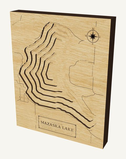 Mazaska Lake wood map
