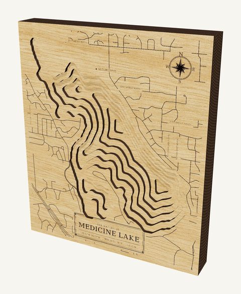 Medicine Lake wood map