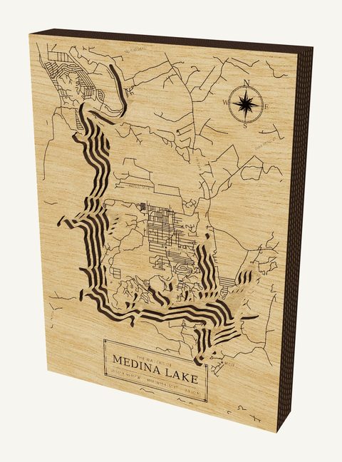 Medina Lake wood map