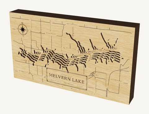 Melvern Lake wood map