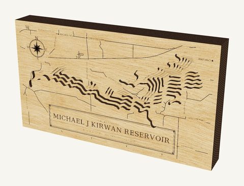 Michael J Kirwan Reservoir wood map