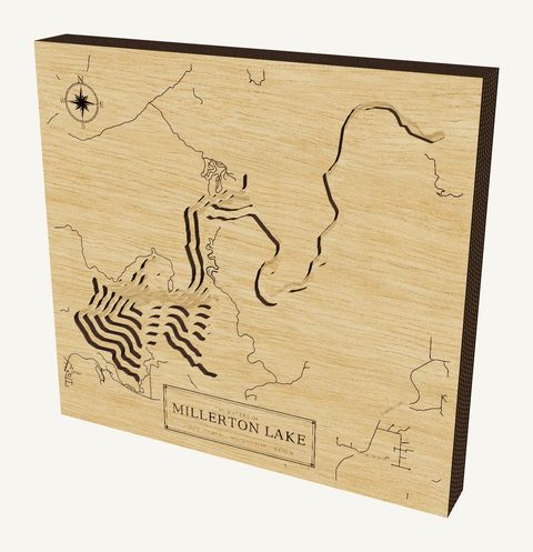 Millerton Lake wood map