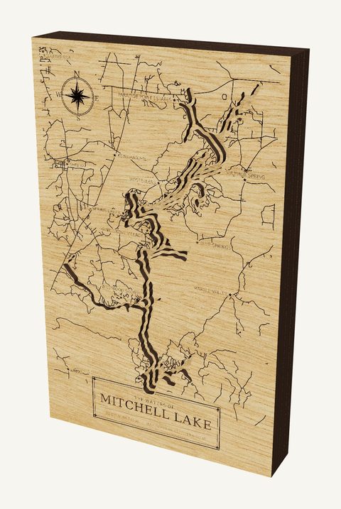 Mitchell Lake wood map