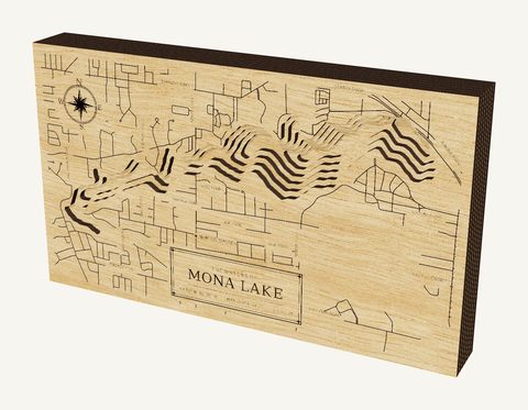 Mona Lake wood map
