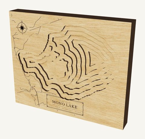 Mono Lake wood map