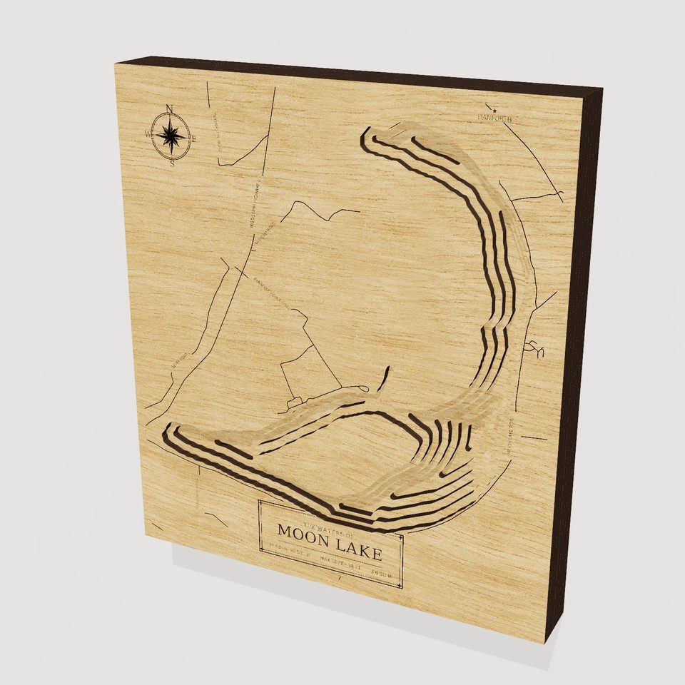 Moon Lake 3D wood map, hero view