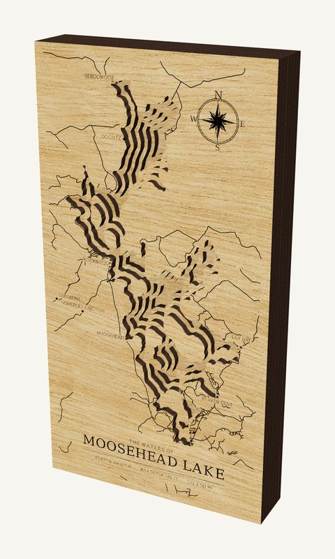 Moosehead Lake wood map
