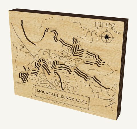 Mountain Island Lake wood map