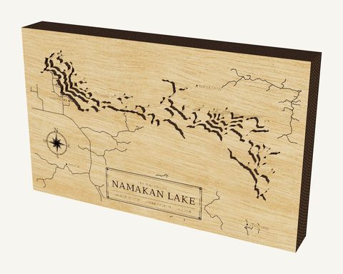 Namakan Lake wood map