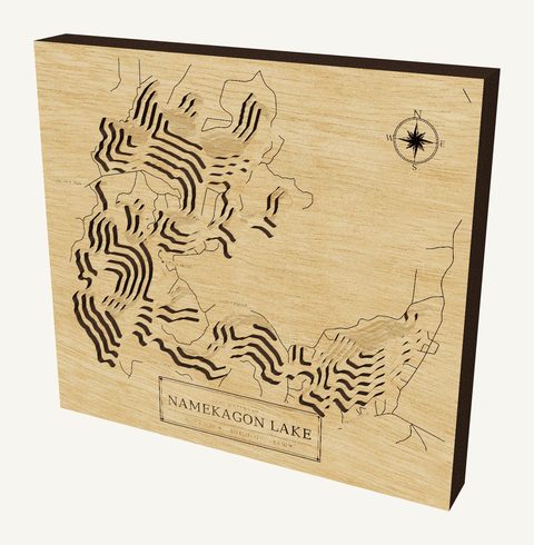 Namekagon Lake wood map