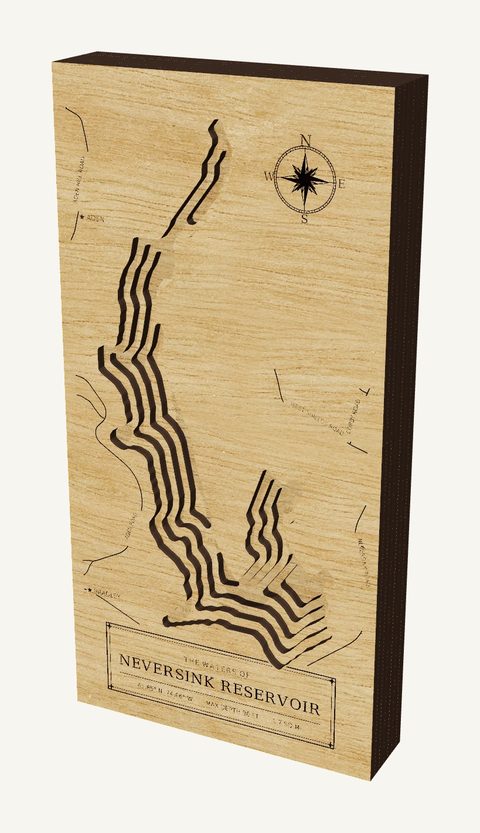 Neversink Reservoir wood map