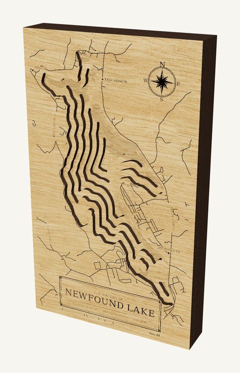 Newfound Lake wood map