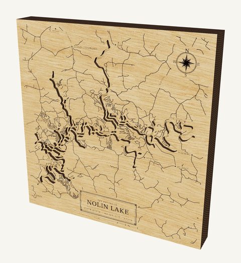 Nolin Lake wood map