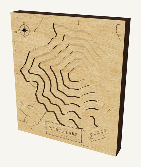 North Lake wood map