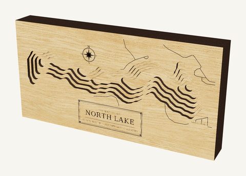 North Lake wood map