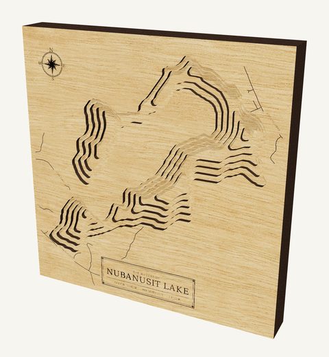 Nubanusit Lake wood map
