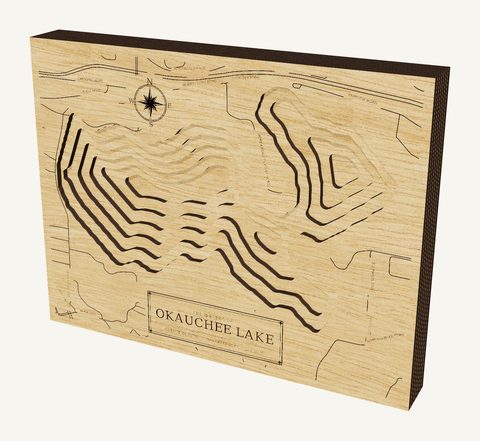 Okauchee Lake wood map