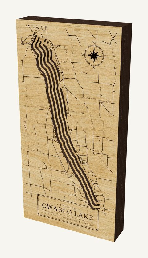 Owasco Lake wood map