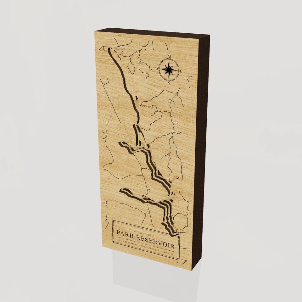 Parr Reservoir 3D wood map, hero view