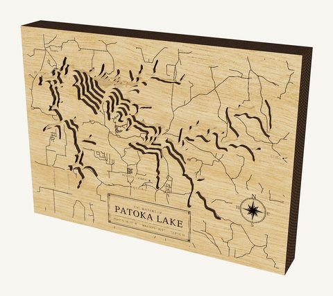 Patoka Lake wood map