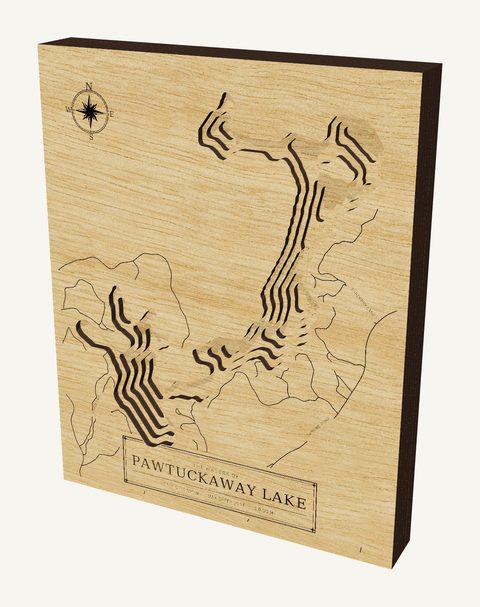 Pawtuckaway Lake wood map