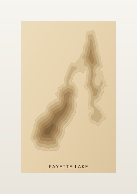 Payette Lake wood map