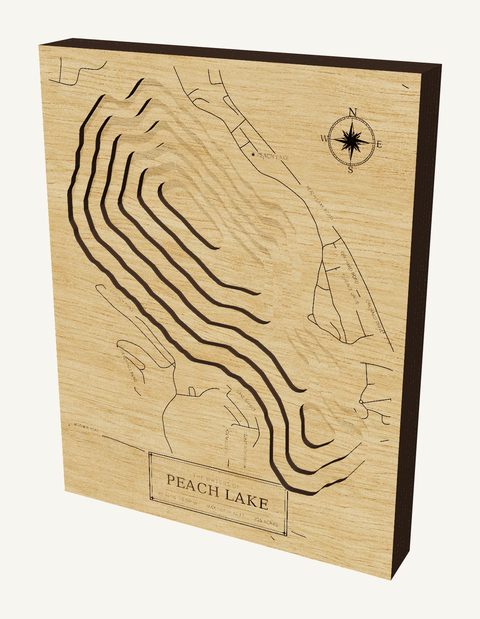 Peach Lake wood map