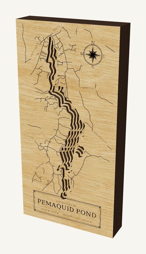 Pemaquid Pond wood map