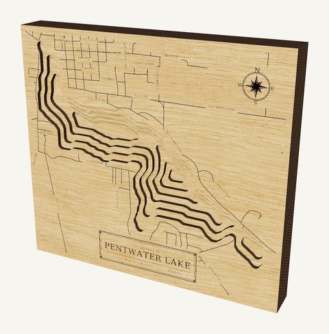 Pentwater Lake wood map