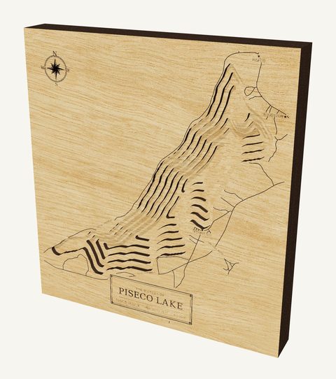 Piseco Lake wood map