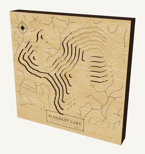 Pleasant Lake wood map