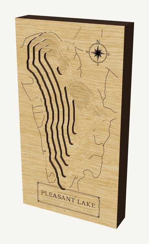 Pleasant Lake wood map