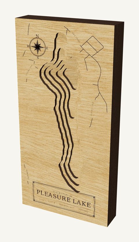 Pleasure Lake wood map