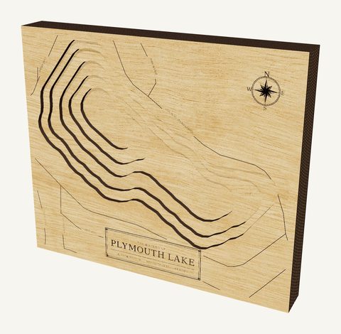 Plymouth Lake wood map