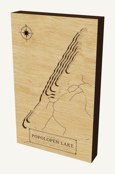 Popolopen Lake wood map